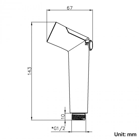 Black Water Bidets Toilet Sprayer Kit Spray Jet